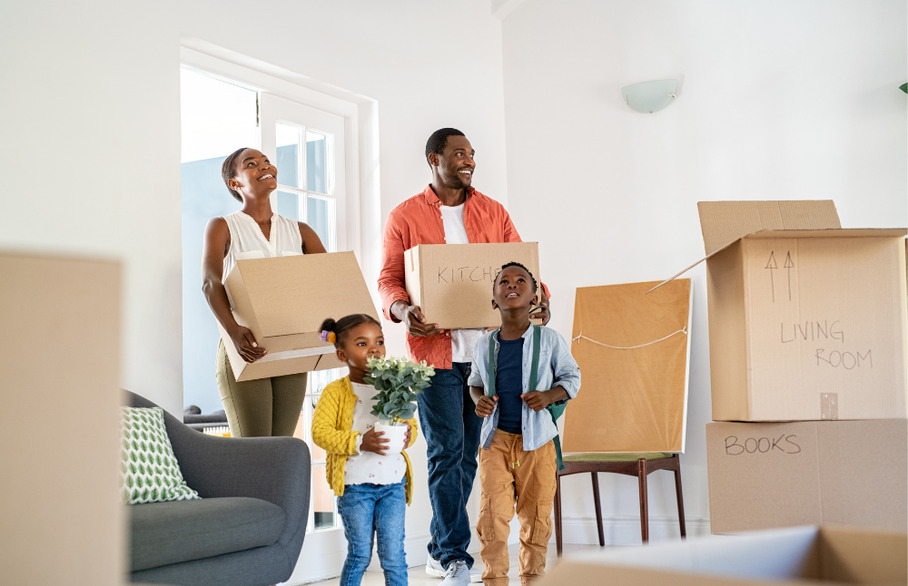 Family moving house