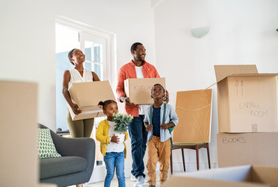 Family moving house